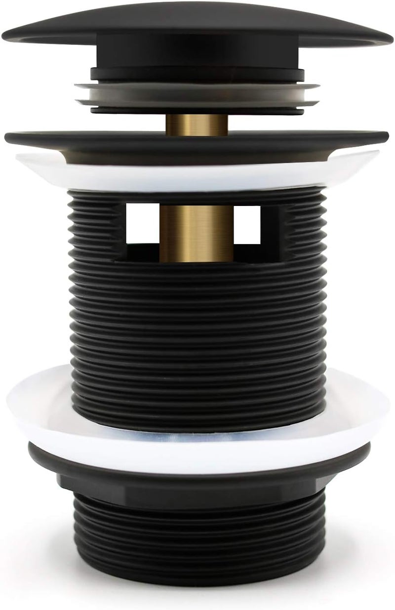 FerdY Pop-up Drain for Freestanding Bathtub, Matte Black Finish, cUPC Certification, Freestanding Bathtub Drain Stopper - Image 2